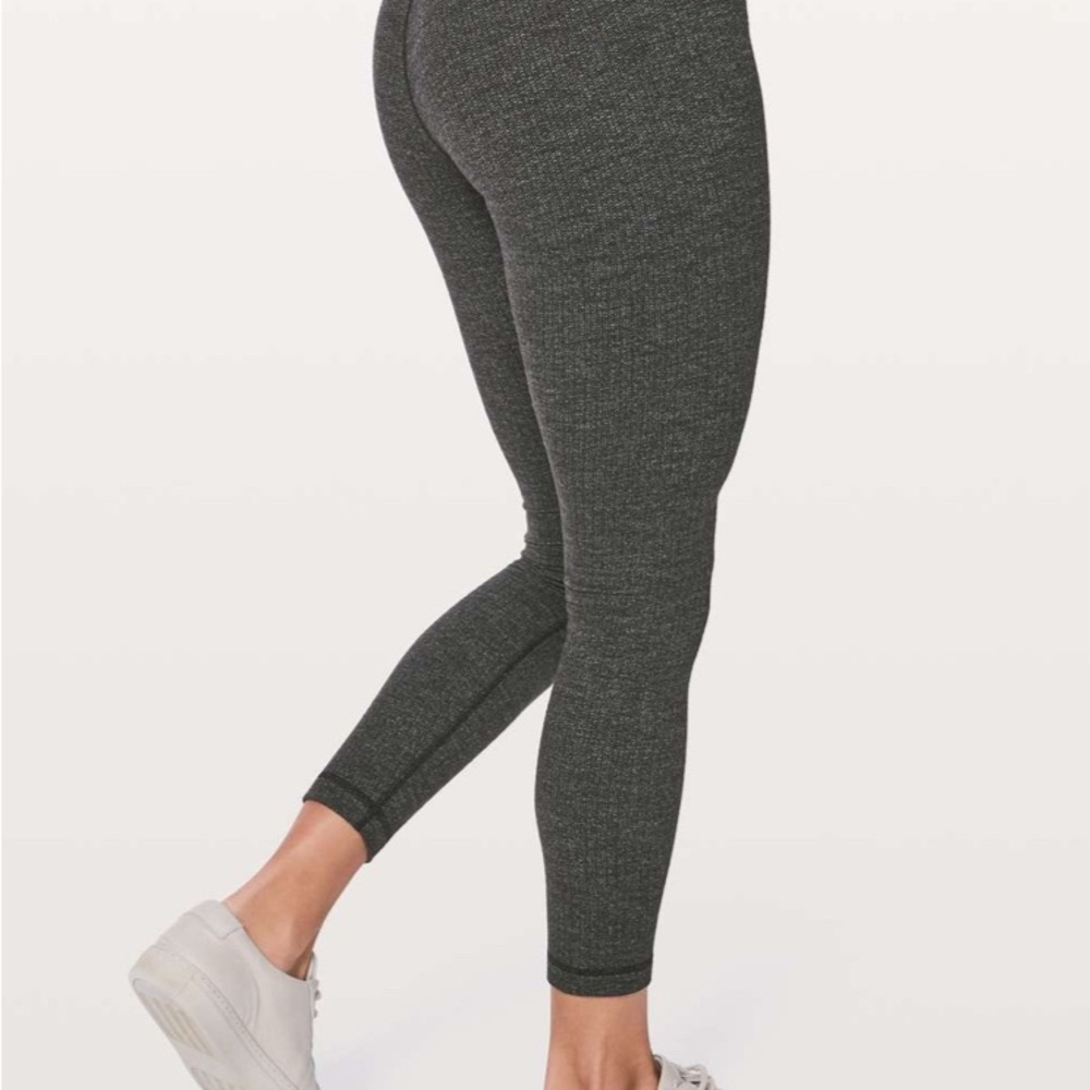 Lululemon Wunder Under Hi-Rise 7/8 Tight in heathered black